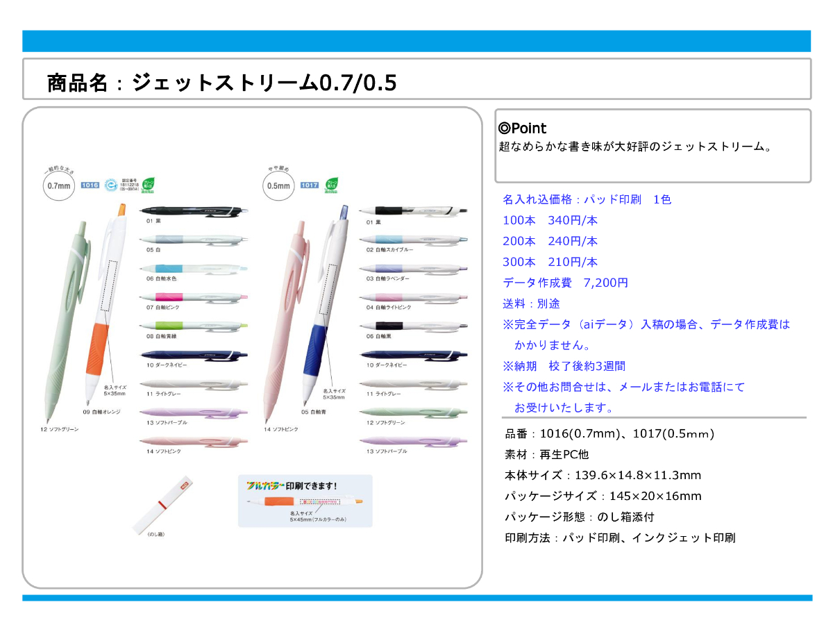 商品名