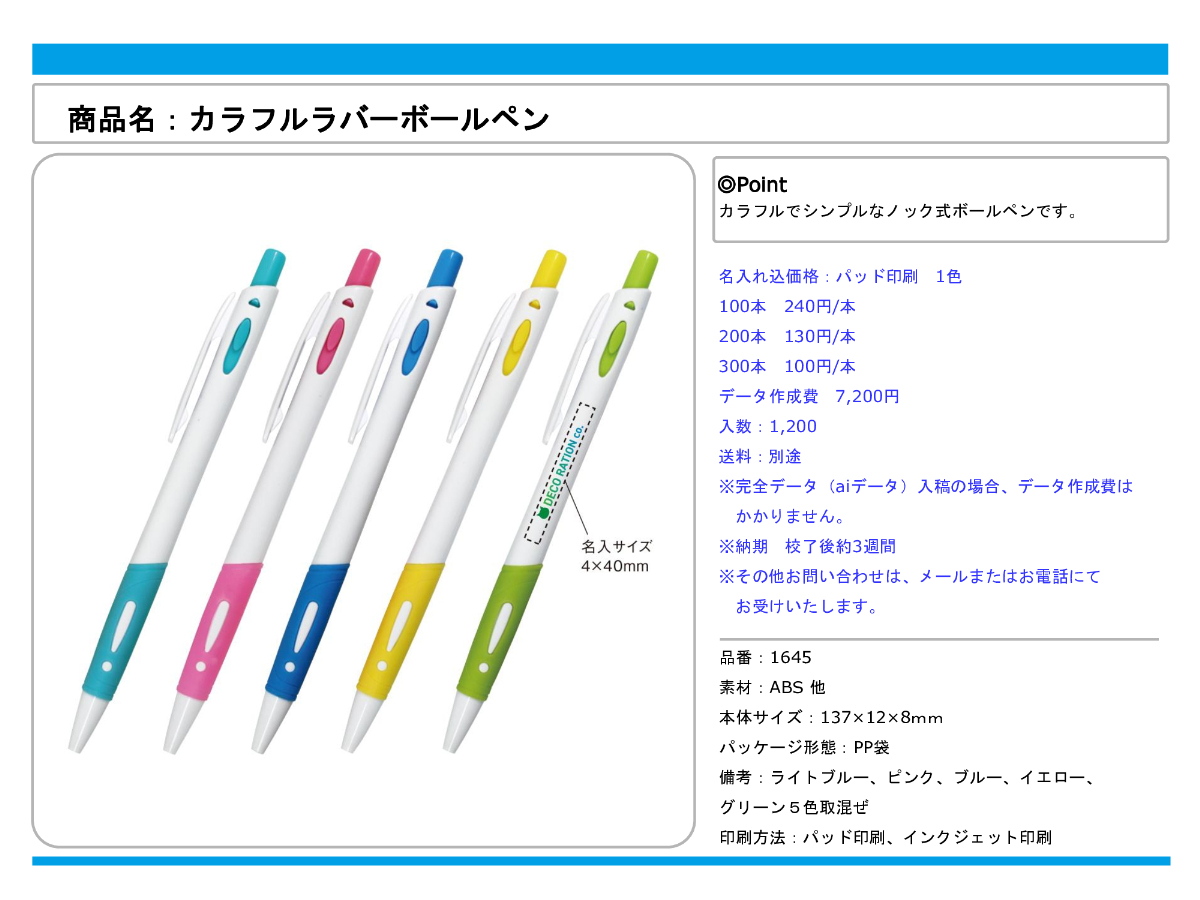商品名